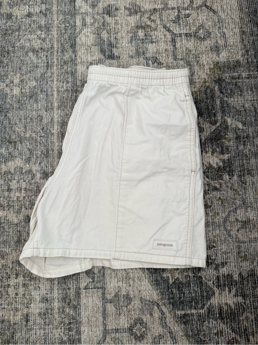 Patagonia - Women’s Cream Athletic Shorts - Picture 2 of 4